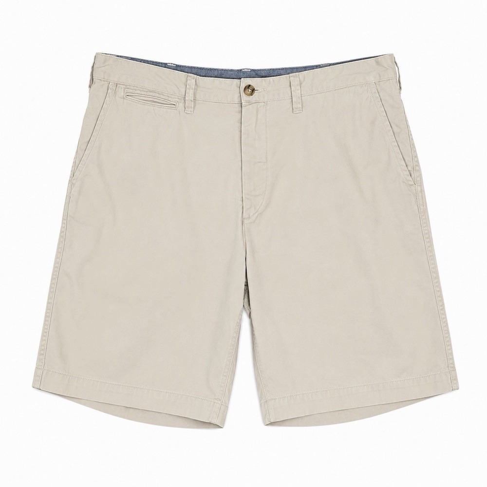 Polo Ralph Lauren Mens Relaxed Fit Khaki Chino 9.5" Shorts Tan Cotton Size 35